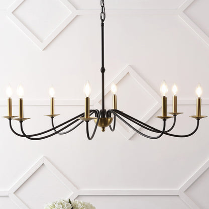 34.75 6-Light Iron LED Chandelier, by JONATHAN Y