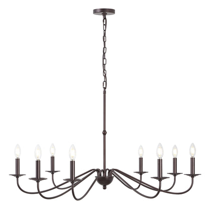 34.75 6-Light Iron LED Chandelier, by JONATHAN Y
