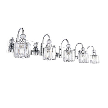 Chrome/ Black/ Gold Modern Over Mirror Crystal Bathroom Restroom Wall Lighting Fixtures Bath Lights Vanity Light