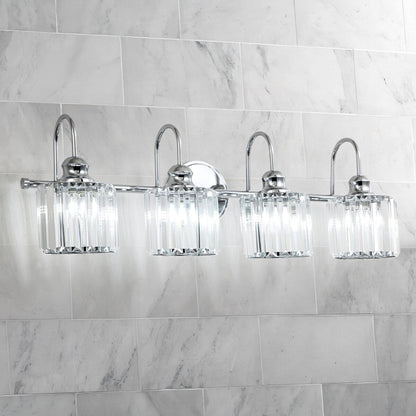 Chrome/ Black/ Gold Modern Over Mirror Crystal Bathroom Restroom Wall Lighting Fixtures Bath Lights Vanity Light