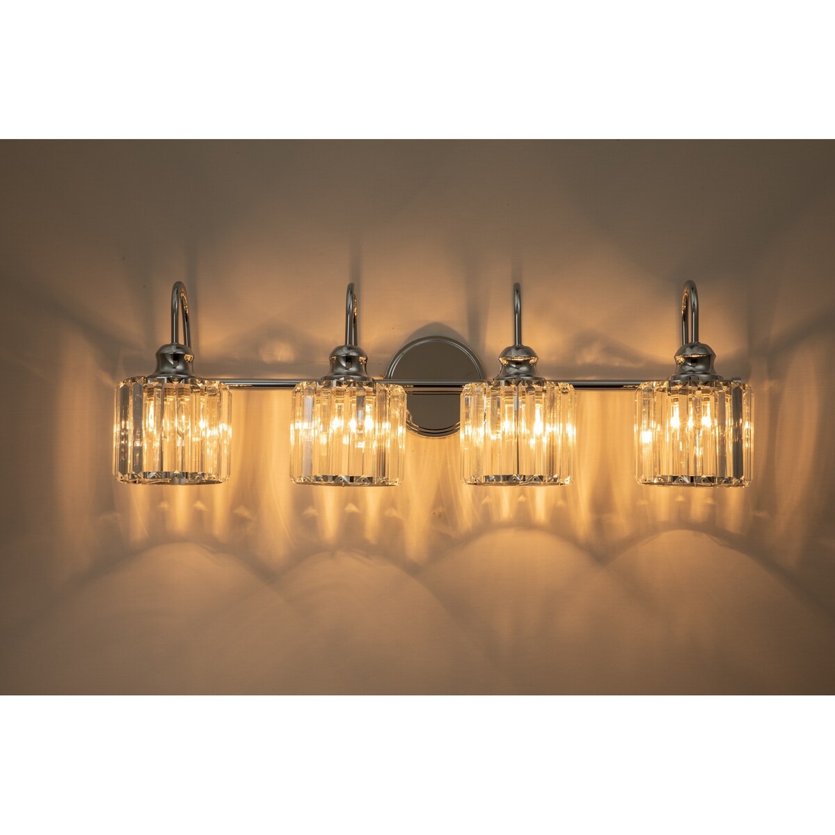 Chrome/ Black/ Gold Modern Over Mirror Crystal Bathroom Restroom Wall Lighting Fixtures Bath Lights Vanity Light