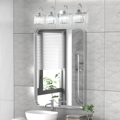 Chrome/ Black/ Gold Modern Over Mirror Crystal Bathroom Restroom Wall Lighting Fixtures Bath Lights Vanity Light