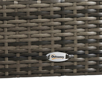 4 Piece Outdoor Rattan Wicker Patio Conversation Set