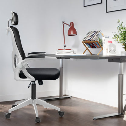 Ergonomic Mesh Office Chair, High Back Desk Chair with Armrests, Lumbar Support, Swivel Computer Task Chair