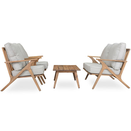 4-piece Patio Set, Outdoor Seating Sofa Set with Cushions & Back Pillow, Outdoor Conversation Set with Coffee Table