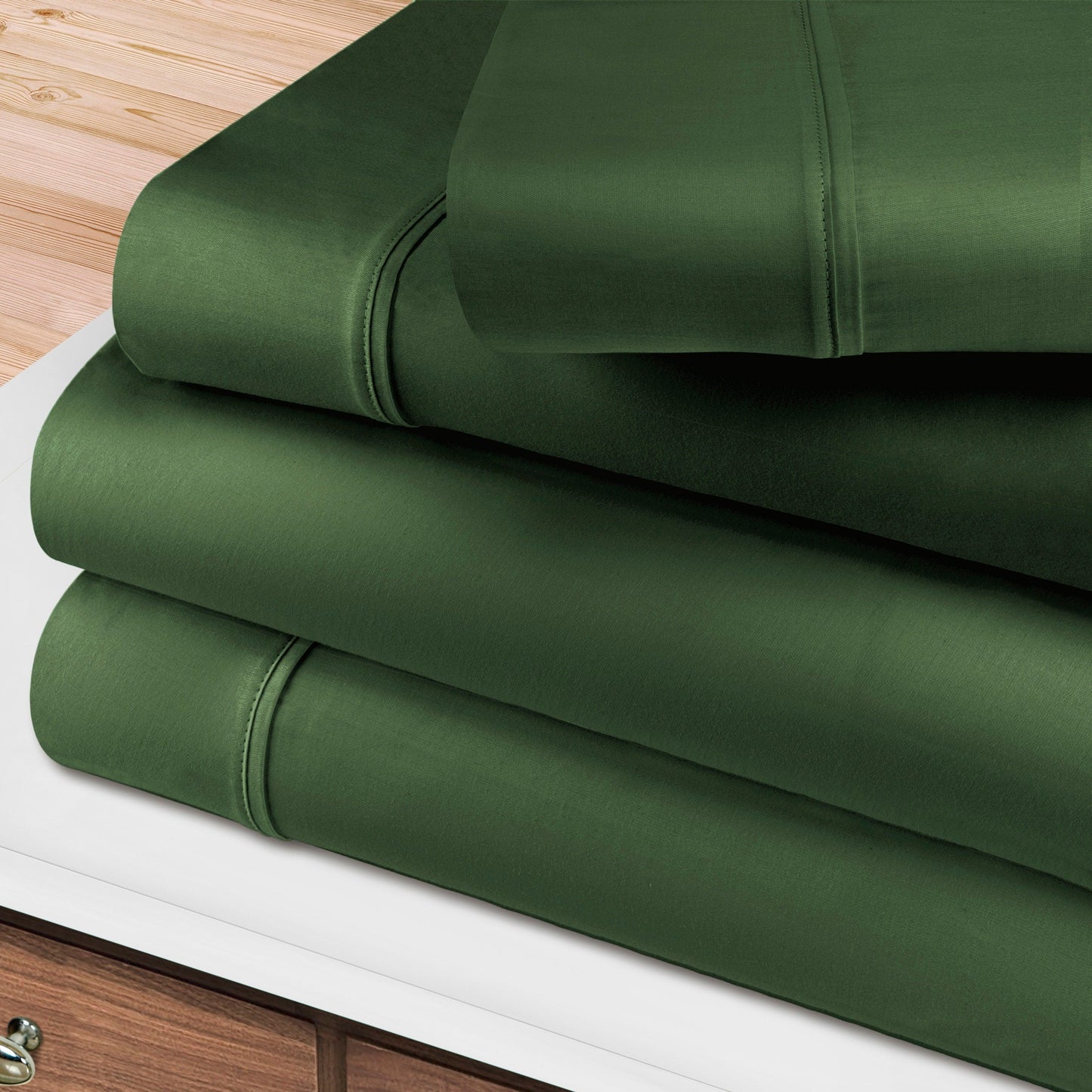 Egyptian Cotton 400 Thread Count Solid Bed Sheet Set by Superior