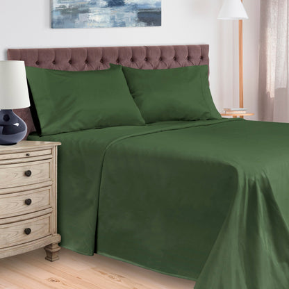 Egyptian Cotton 400 Thread Count Solid Bed Sheet Set by Superior