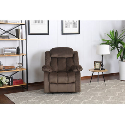 41 brown teddy bear microsuede fabric reclining rocking chair