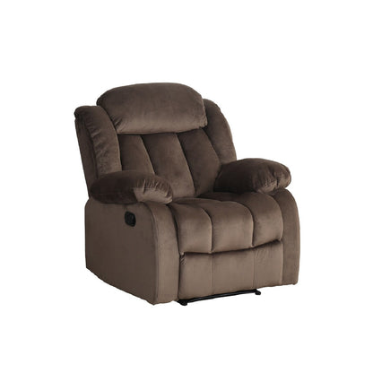 41 brown teddy bear microsuede fabric reclining rocking chair