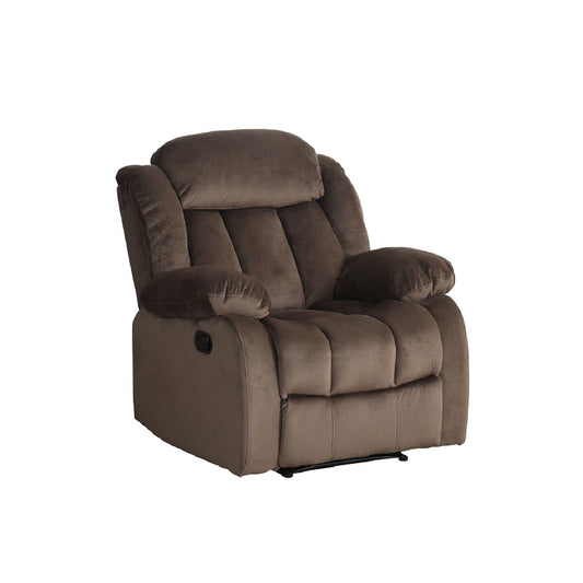 41 brown teddy bear microsuede fabric reclining rocking chair