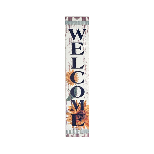 47 Wood Sunflower Welcome Porch Sign