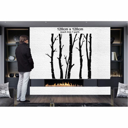 5 Dry Tree Metal Wall Decor for Home and Outside