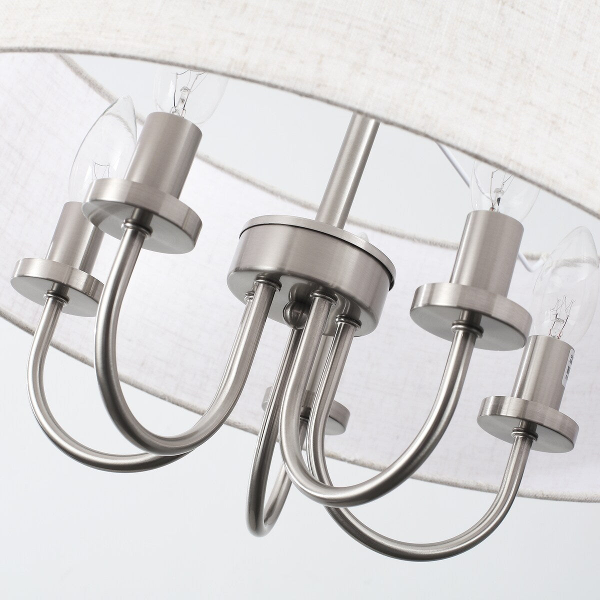5-Light Modern Semi Flush Mount Ceiling Light for Dining Room Bedrooms Living Room - N/A