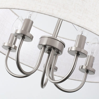 5-Light Modern Semi Flush Mount Ceiling Light for Dining Room Bedrooms Living Room - N/A