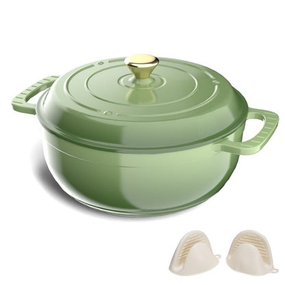 5 QT. Signature Enameled Cast Iron Round Dutch Oven With Lid