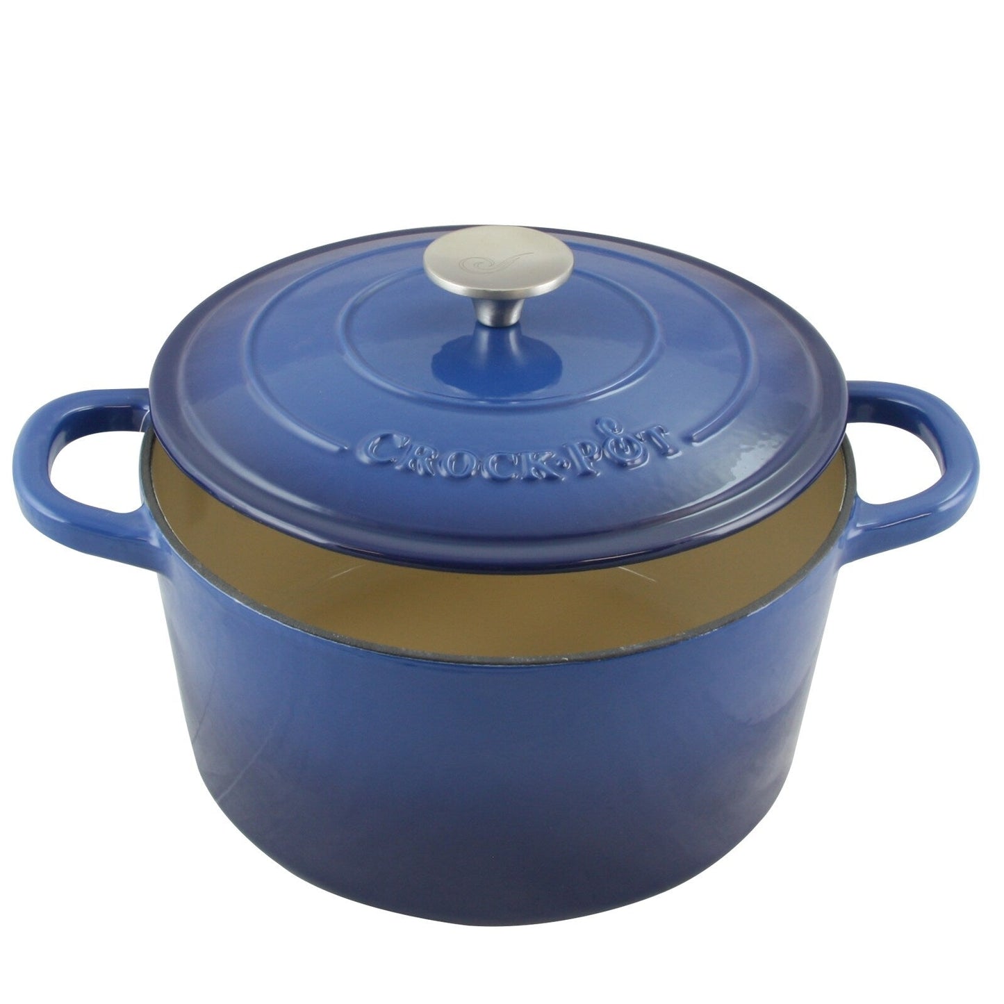 5 Quart Round Enameled Cast Iron Dutch Oven in Ocean