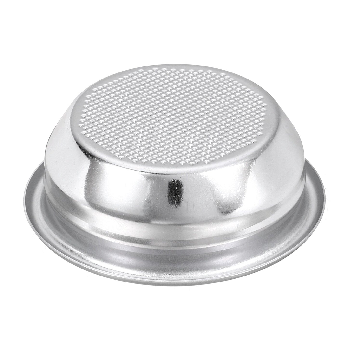 58mm Coffee Filter Basket, 2-Cup Stainless Steel Espresso Coffee Machine Bowl - Silver