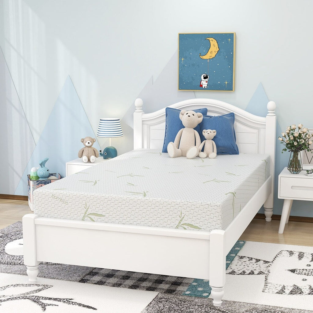 10 inch Memory Foam Mattress Medium-Firm Feel with Bamboo Cover, CertiPUR-US Certified
