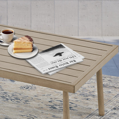 6-Piece Aluminum Patio Conversation Set, 3-Seat Outdoor Couch with Ottomans and Coffee Table