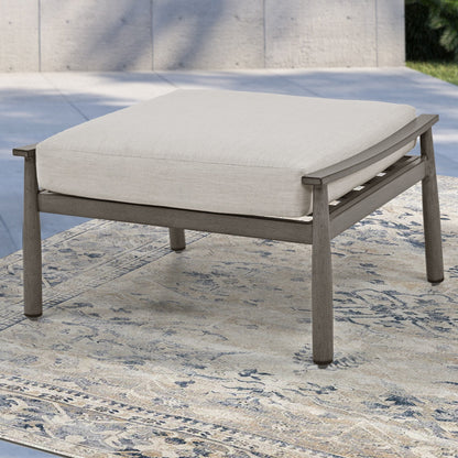 6-Piece Aluminum Patio Conversation Set, 3-Seat Outdoor Couch with Ottomans and Coffee Table