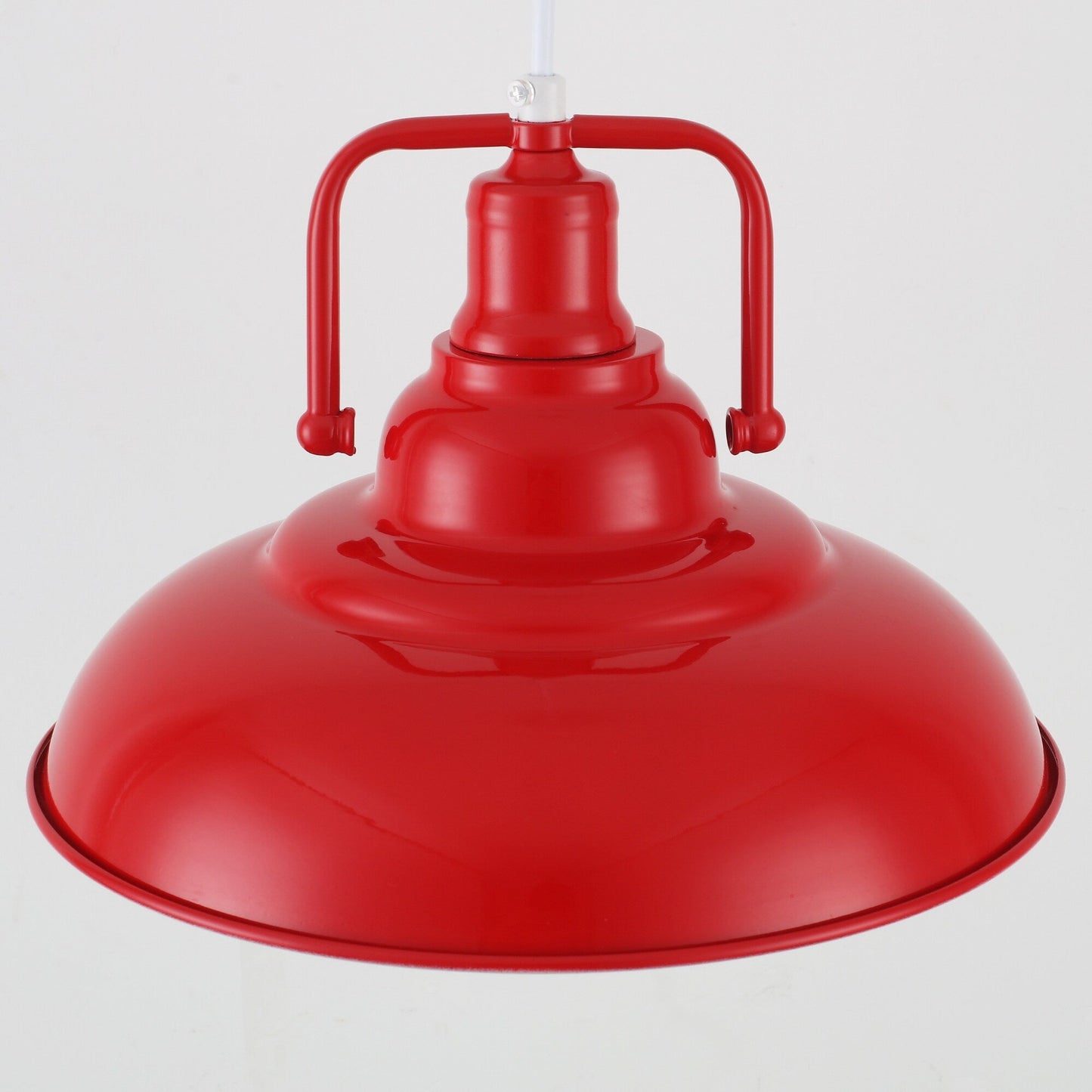 60-Watt 1-Light Pendant Light with Dome Shade for Kitchen Island, Classic Semi Flush Mount Chandelier for Dining Room