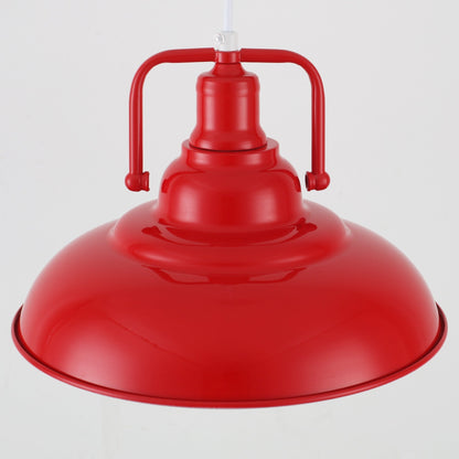 60-Watt 1-Light Pendant Light with Dome Shade for Kitchen Island, Classic Semi Flush Mount Chandelier for Dining Room
