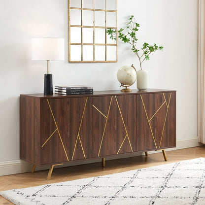 63'' W Wood Buffets and Sideboards Storage Cabinet