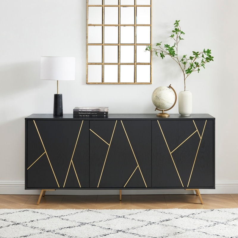 63'' W Wood Buffets and Sideboards Storage Cabinet