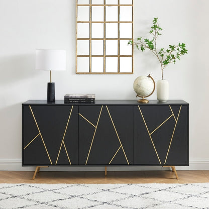 63'' W Wood Buffets and Sideboards Storage Cabinet