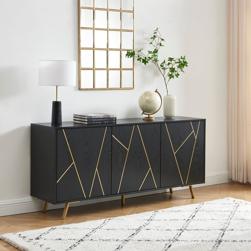 63'' W Wood Buffets and Sideboards Storage Cabinet
