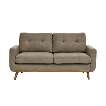 67.7 Wide Mid-Century Modern Upholstered Tufted Loveseat Sofa With Wooden Legs