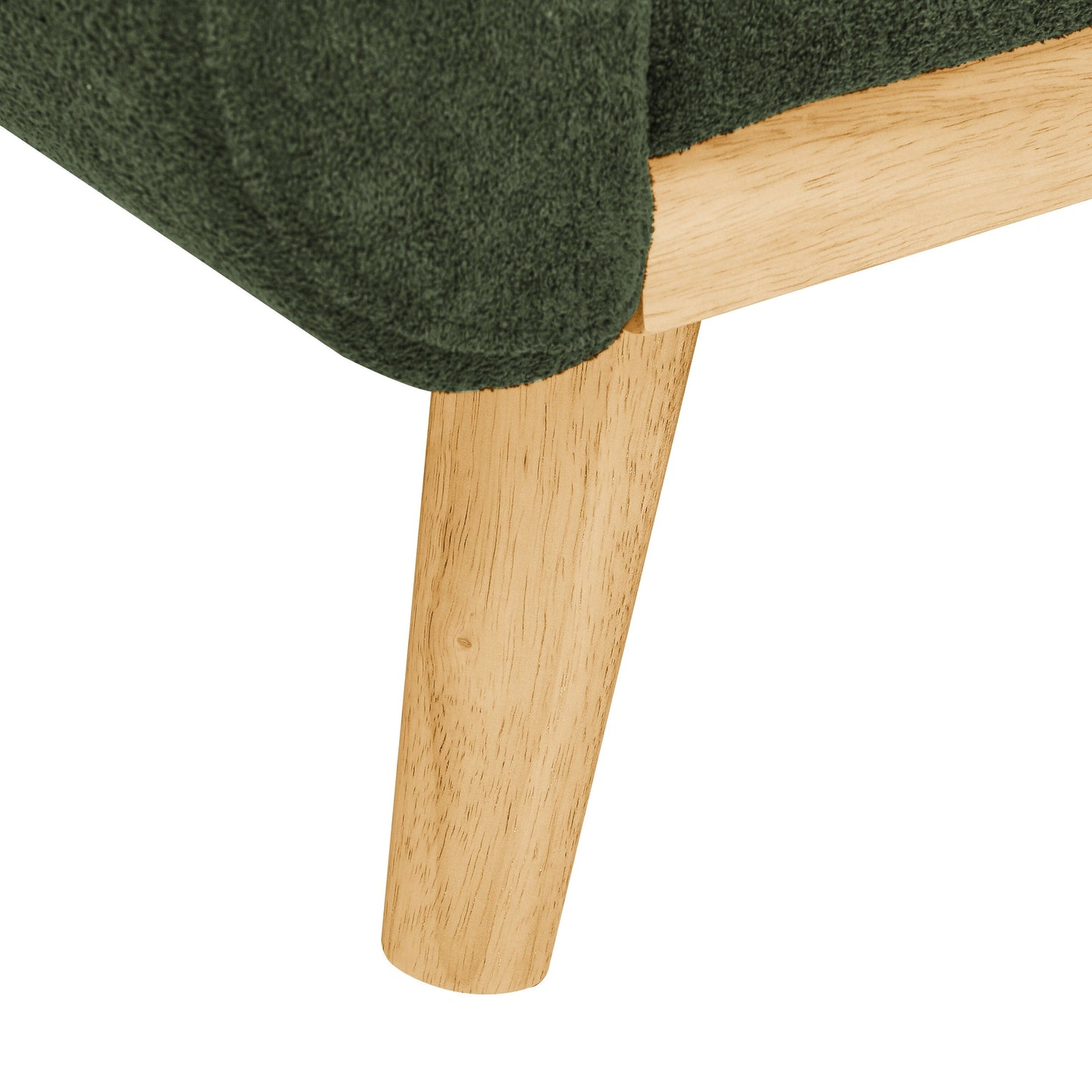67.7 Wide Mid-Century Modern Upholstered Tufted Loveseat Sofa With Wooden Legs