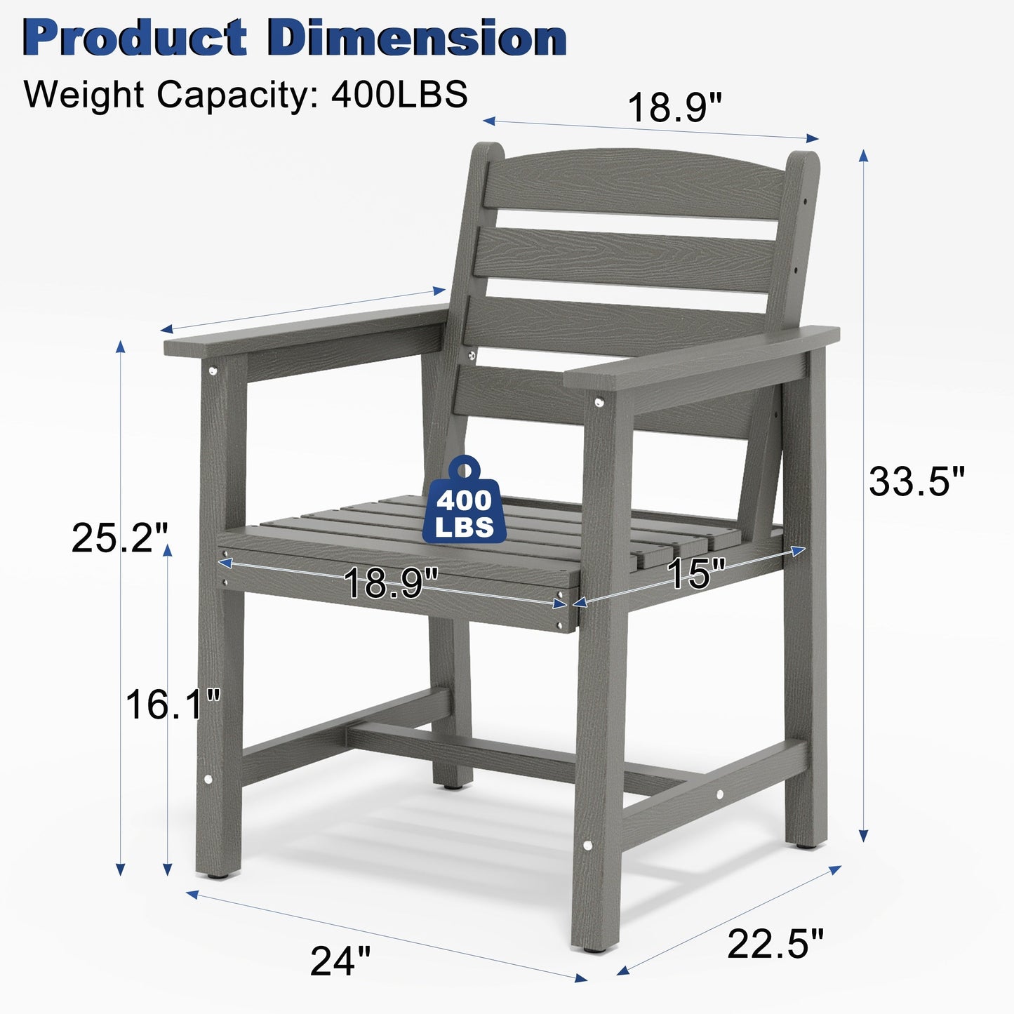 7-Piece HDPE Outdoor Dining Table Sets