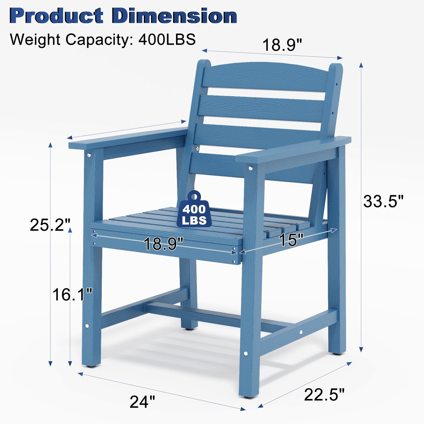 7-Piece HDPE Outdoor Dining Table Sets