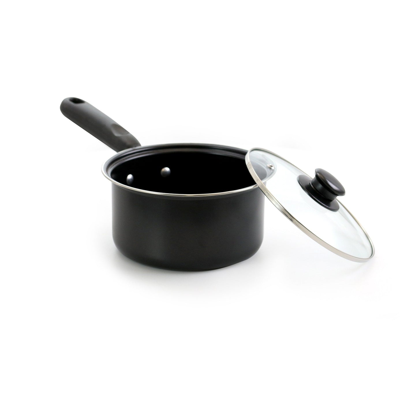 7 Piece Stainless Steel Non-Stick Cookware Set with Glass Lids