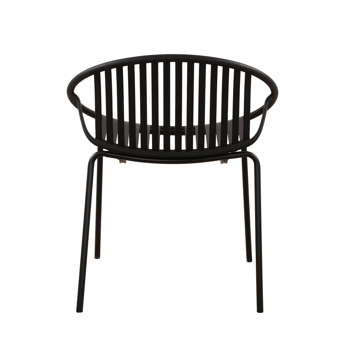 7 Pieces Outdoor Modern Dining Set with Stackable Chair, White