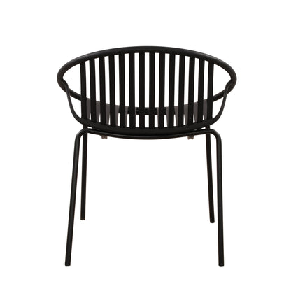 7 Pieces Outdoor Modern Dining Set with Stackable Chair, White