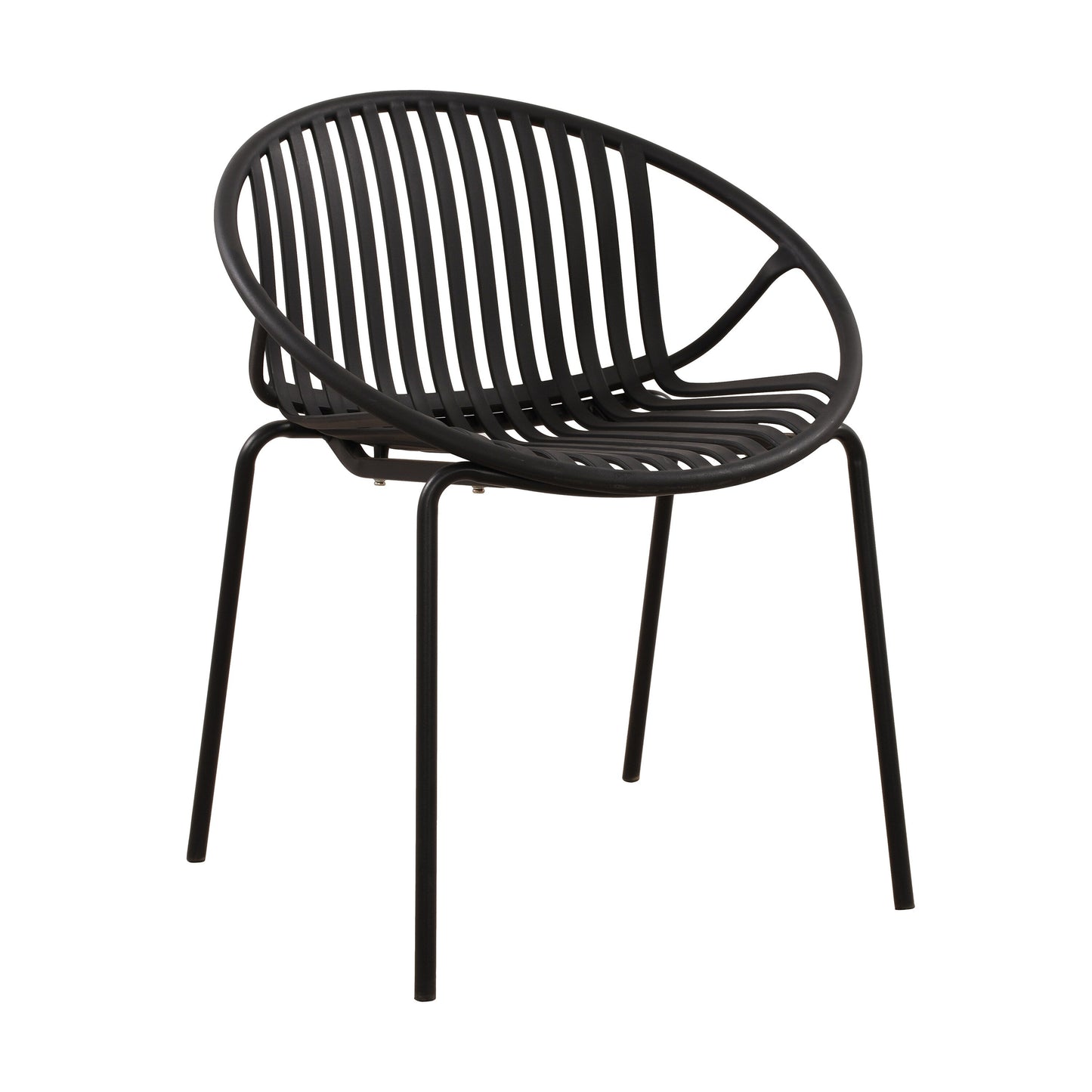 7 Pieces Outdoor Modern Dining Set with Stackable Chair, White