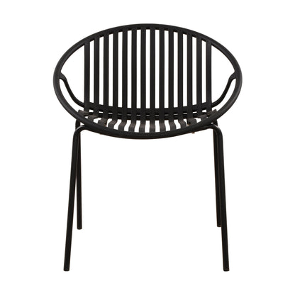 7 Pieces Outdoor Modern Dining Set with Stackable Chair, White