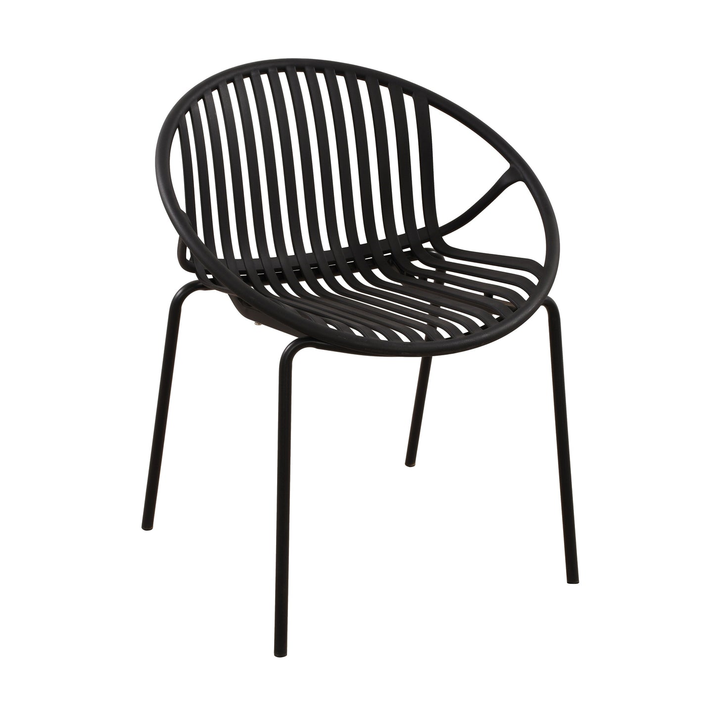 7 Pieces Outdoor Modern Dining Set with Stackable Chair, White