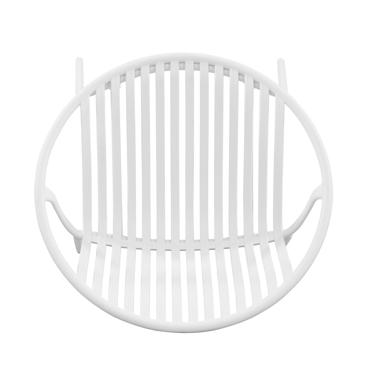 7 Pieces Outdoor Modern Dining Set with Stackable Chair, White