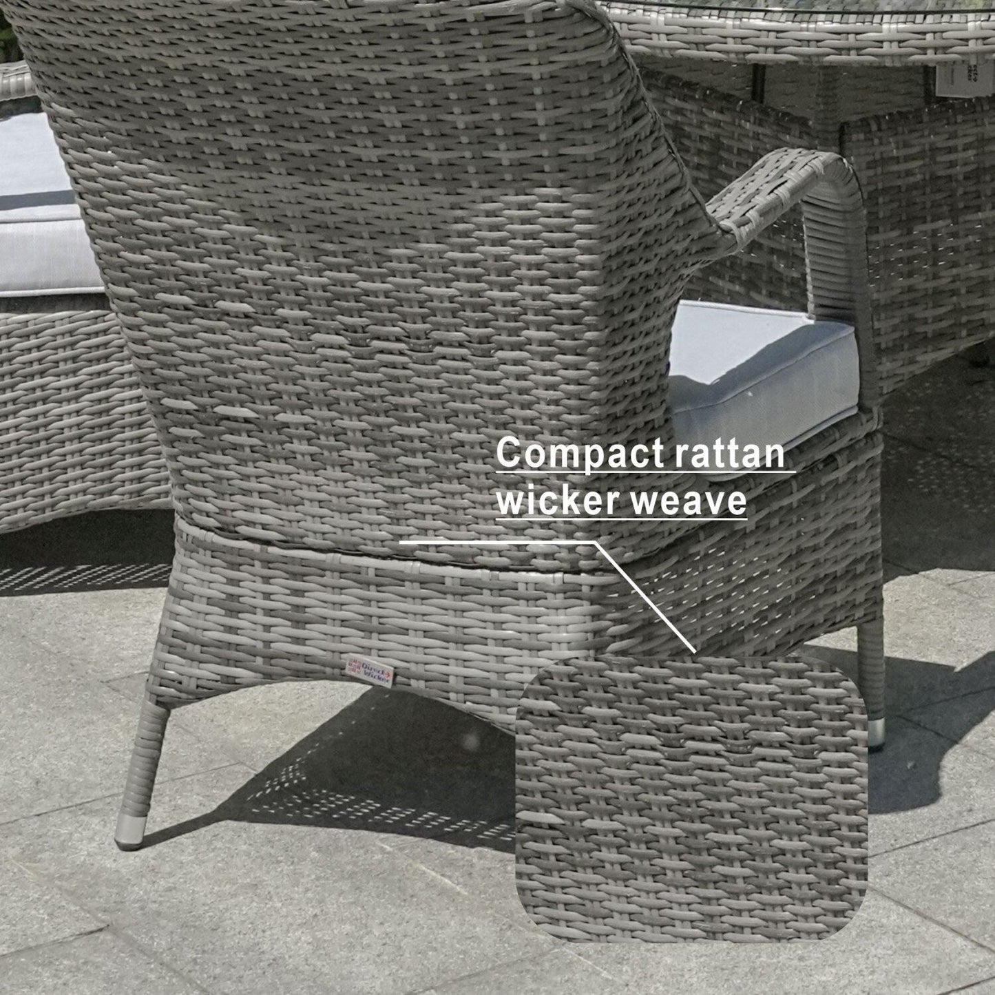 7-piece Outdoor Dining Set Round Table with Chairs