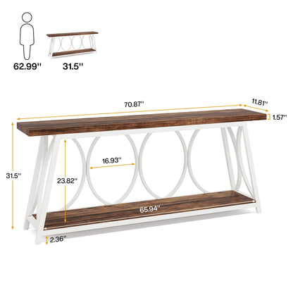 70.9 inch Extra Long Console Table Sofa Accent Table for Living Room