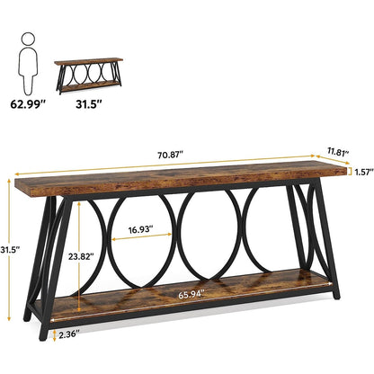 70.9 inch Extra Long Console Table Sofa Accent Table for Living Room