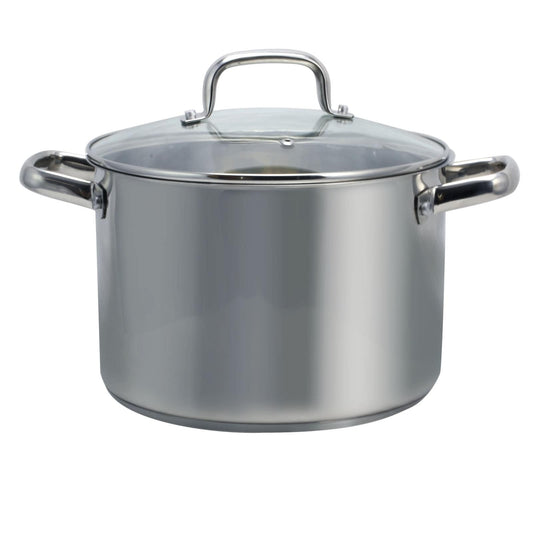 8 Quart Stock Pot with Tempered Glass Lid