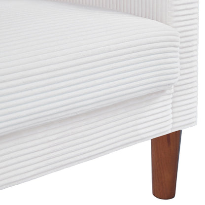 Couch Sofa, Corduroy Fabric Couches Loveseat Furniture with 2 Pillows for Living Room, Bedroom