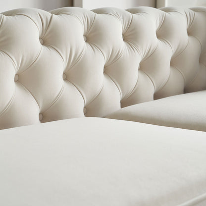 86'' W Luxury Modern Tufted Sofa with 2pcs of toss pillows for Living Room ,Bedroom