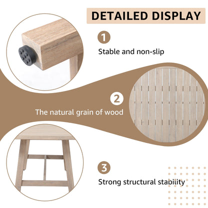9 - Piece Wooden Outdoor Dining Set with Cushions