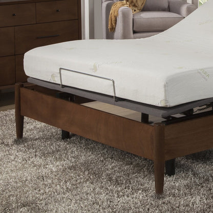 AC Pacific Aloe Vera 8-Inch Memory Foam Mattress and Adjustable Bed Set