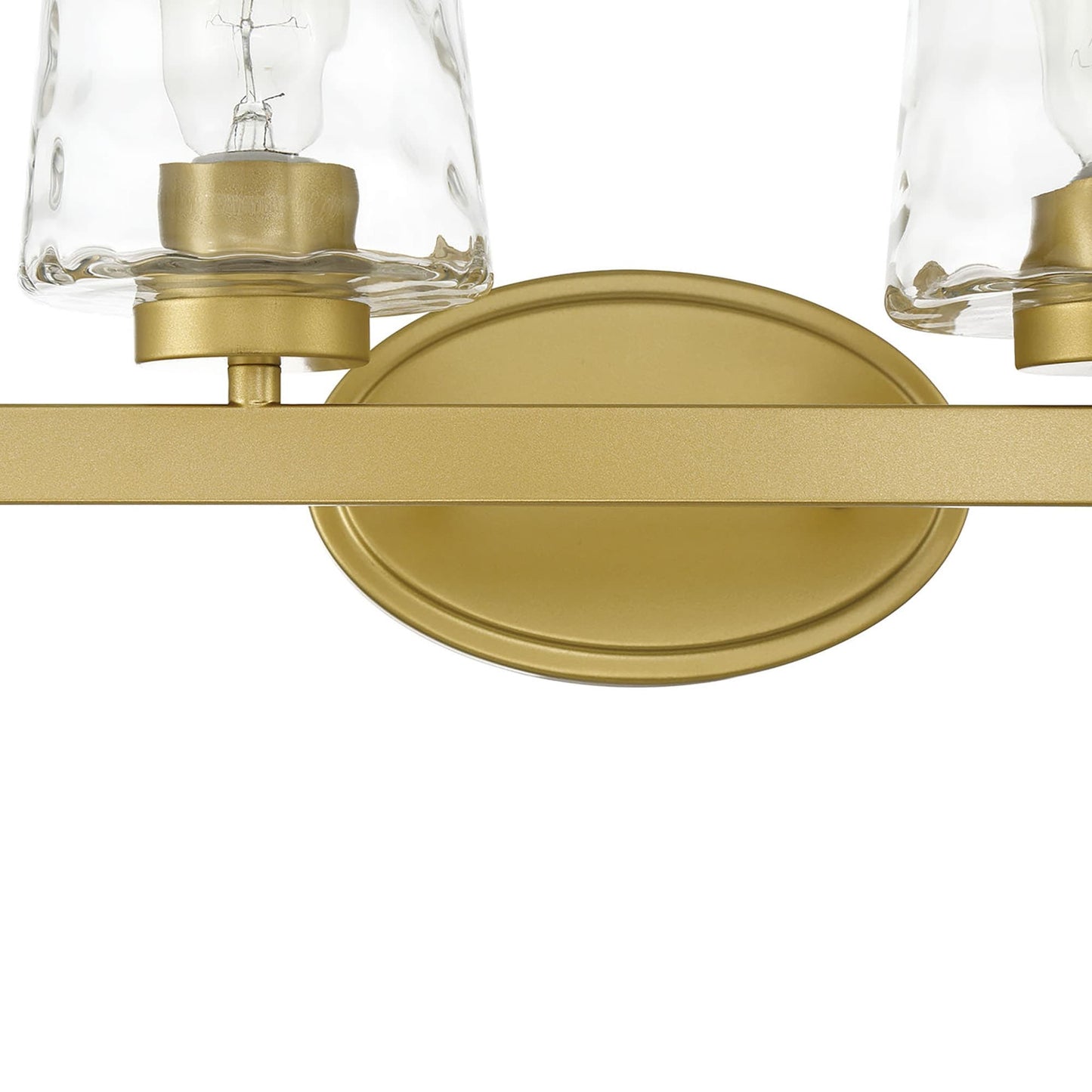 Mid-century Modern 6-light LED Dimmable Bathroom Vanity Light with Art Glass - 51 inches